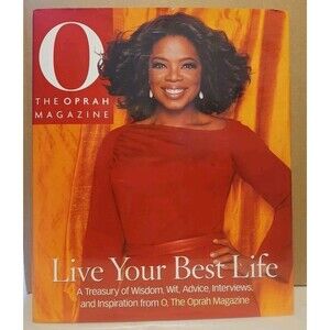 LIVE YOUR BEST LIFE By Oprah Magazine Hardcover Coffee Table Book Self Help 2005